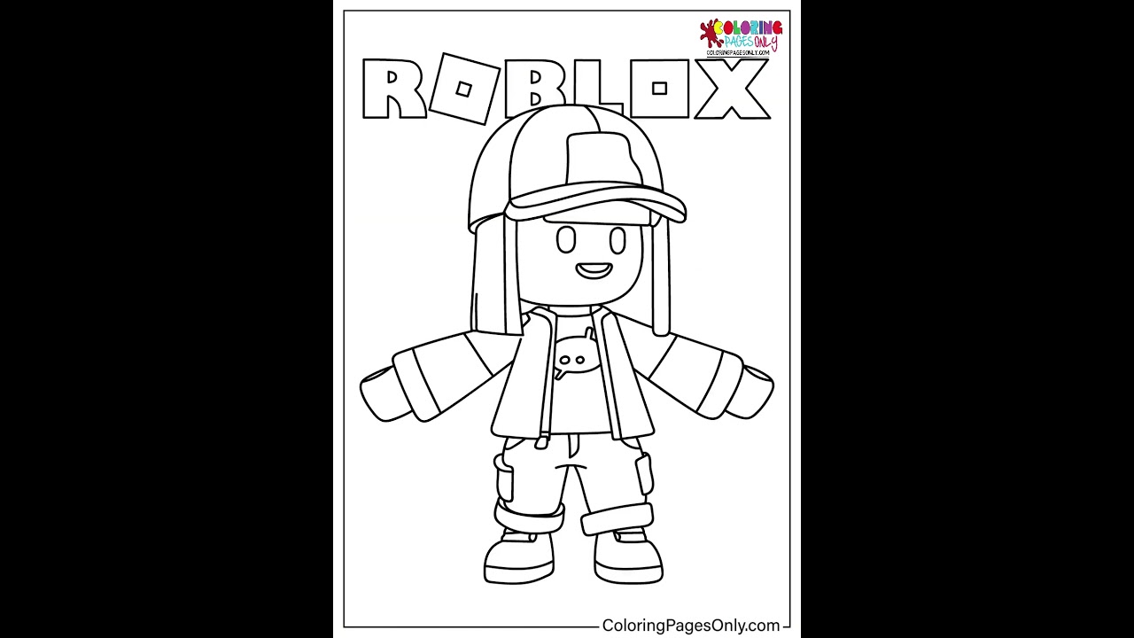 Free Printable Roblox Coloring Pages #ColoringPagesOnly #Shorts #coloring #Roblox #game