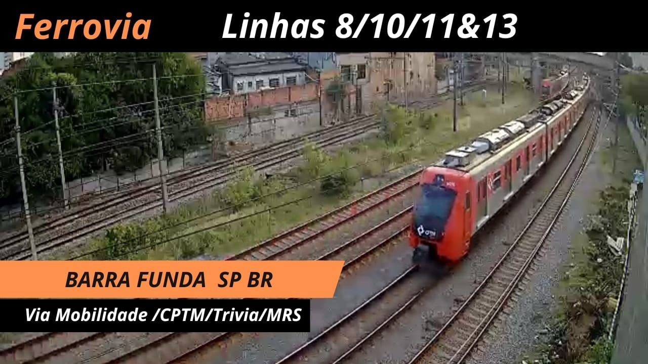 Live webcam view of Trenes y vías en Barra Funda