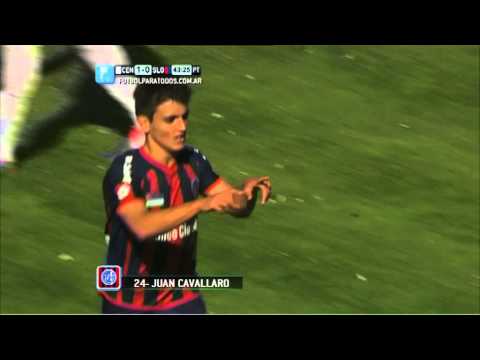 Gol de Cavallaro. Central 1 San Lorenzo 1. Fecha 6.Torneo Primera División 2014.FPT
