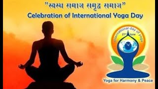 Celebrating International Yoga Day 2022 - "YOGA" for overall well-being.