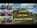 First And Last Lines Of The Steam Team
