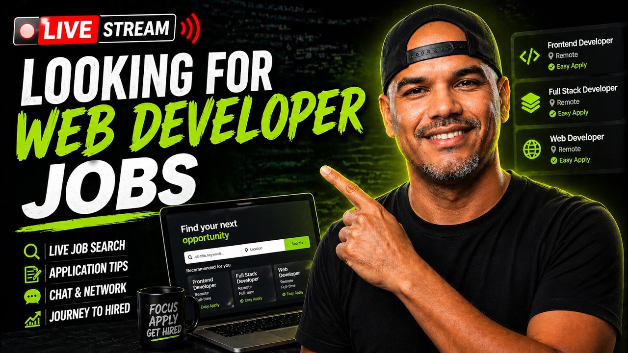 Searching For Remote Jobs In Tech Live + Q&A about career