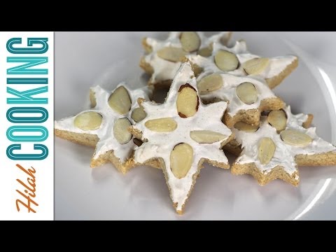 ジムトスターンの作り方 - シナモンスターズクッキー｜Hilah Cooking（ヒラクッキング (How to Make Zimtsterne - Cinnamon Stars Cookies | Hilah Cooking)