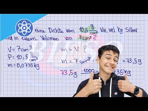 Masse anhand der Dichte berechnen| Einfach erklärt