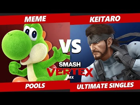 Smash Vertex Pools - CE | Meme (Yoshi) Vs. Keitaro (Snake) Smash Ultimate - SSBU