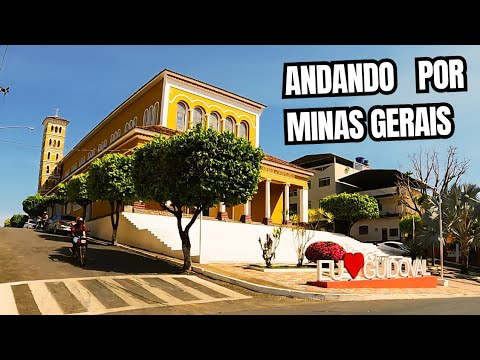 Cidade de Guidoval/MG - Entrada da cidade, centro e Matriz.