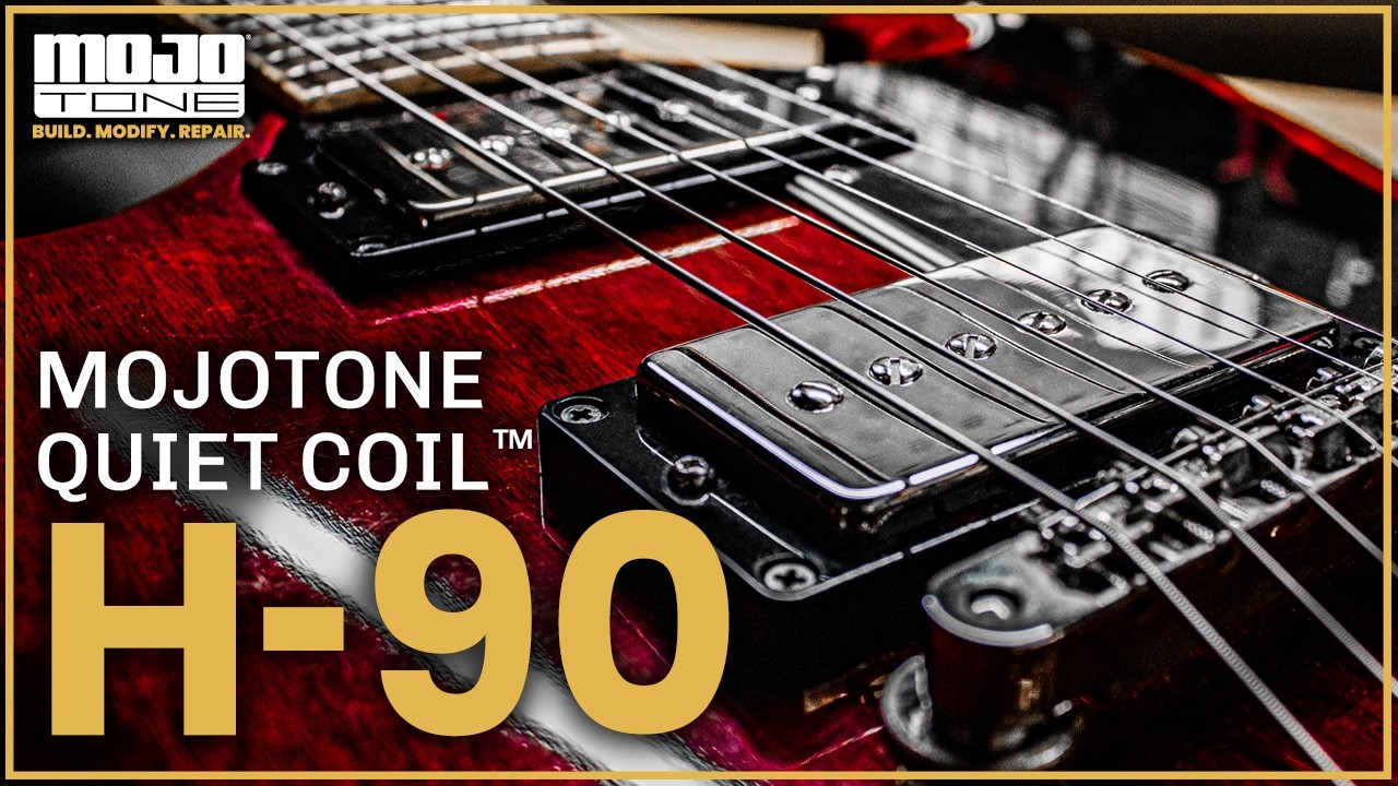 Mojotone Quiet Coil&trade; H-90 Humbucker-Sized P-90 Pickups! - YouTube