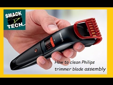 Philips trimmer cleaning ii how to open blade assembly