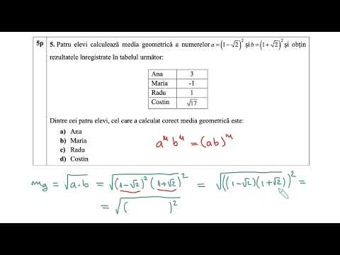 Simulare Evaluare Nationala 2022 la Matematica - Judetul Dolj 2022
