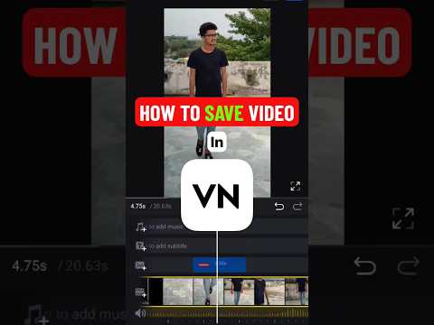 Save Video To Gallery - VN Video Editing App #vn #vnvideoeditor #vnvideoediting
