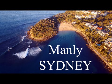 Manly and Manly beach in Sydney Australia with a 4K Drone