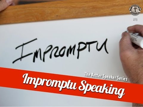 Toastmasters | Table Topics Impromptu Speaking