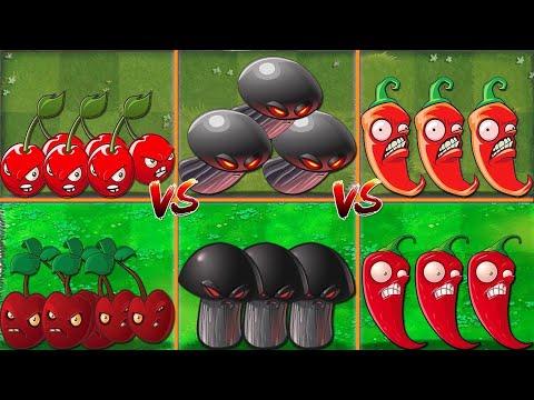6 BOMB Plants in Pvz 1 vs Pvz 2 - Who Will Win? - Plants Vs Zombies Battlez