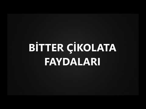 ÇIKOLATA nın  şaşırtan faydaları .