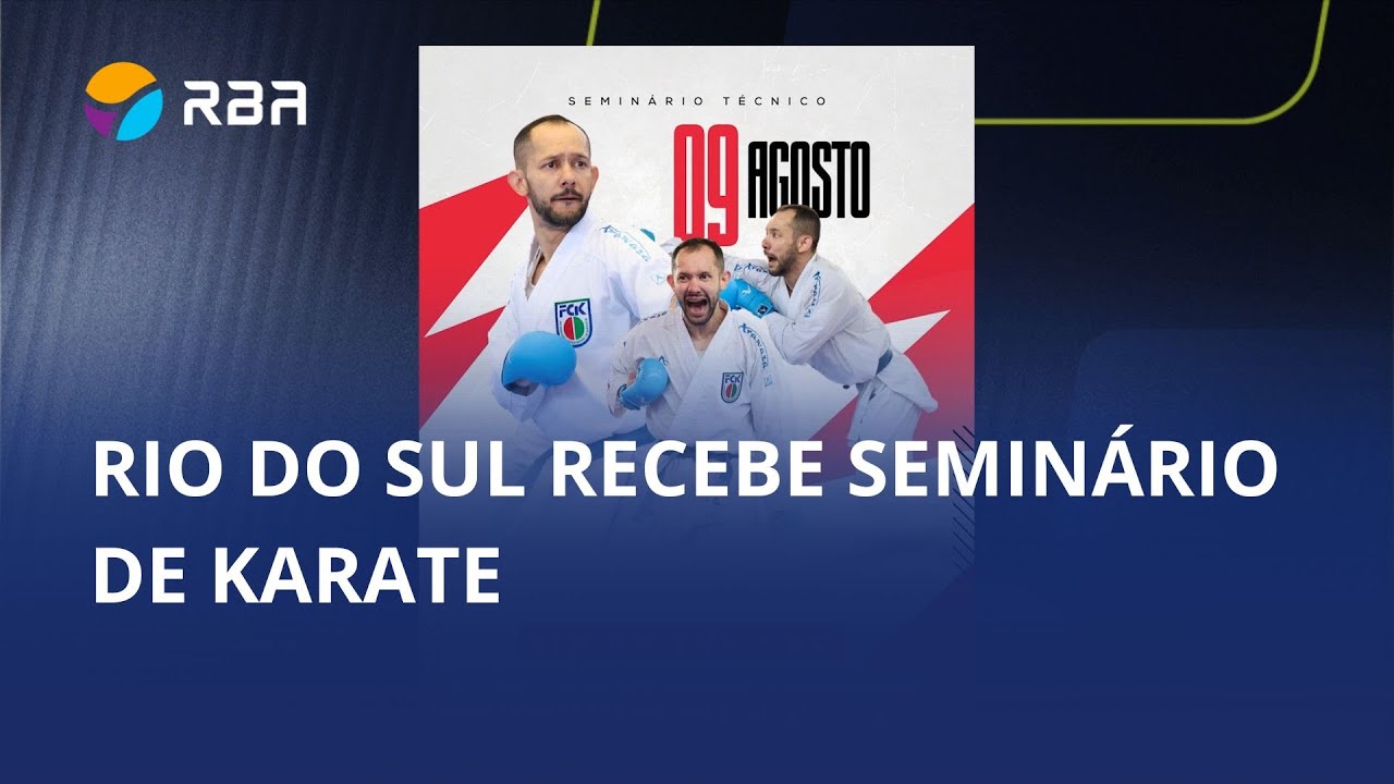 Campeão brasileiro promove seminário de karate em Rio do Sul