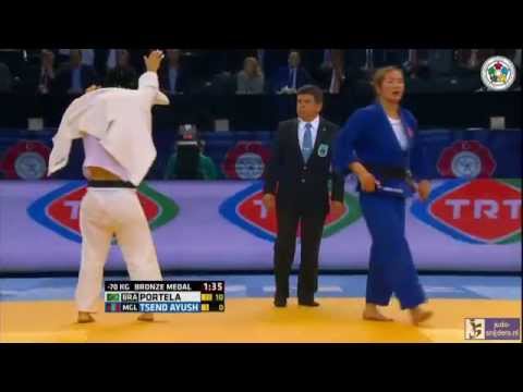 Judo 2015 Grand Prix Samsun: Portela (BRA) - Tsend-Ayush (MGL) [-70kg] bronze