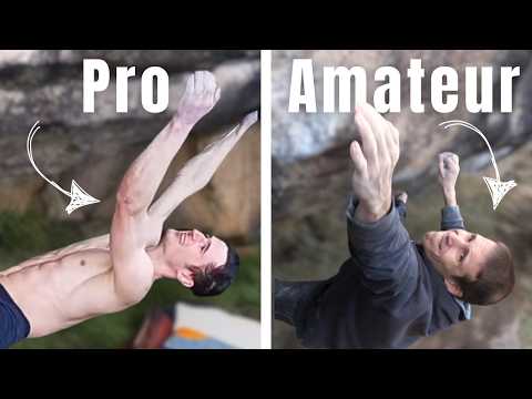 Adam Ondra's 8B+ FLASH is literally INSANE | Pro Climber vs Amateur Comparison