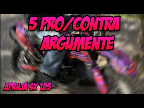 Teil 1 | 5 Pro/Contra Argumente über die Aprilia sx 125👍👎