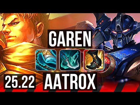 GAREN vs AATROX (TOP) | 11/1/8, Godlike | KR Master | 25.22