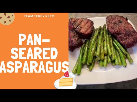 How to prepare Pan seared asparagus 😋🤤 #shorts