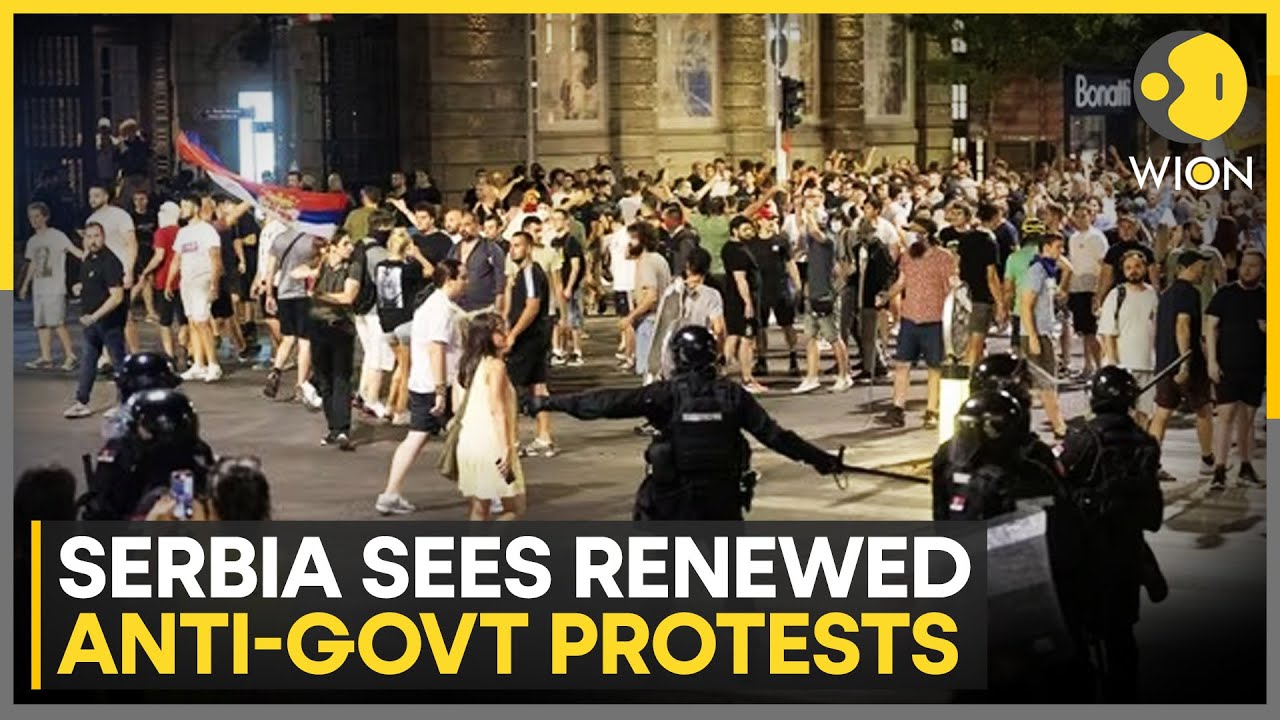 Serbia Protesters Blame Government For Deadly Station Collapse That Killed 16 | WION NEWS