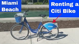 Renting a Citi Bike in Miami Beach | Bicycle Sharing in Miami Beach