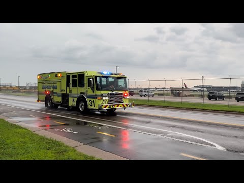 MSP Airport Fire Engine 31 & Rescue 24 Responding