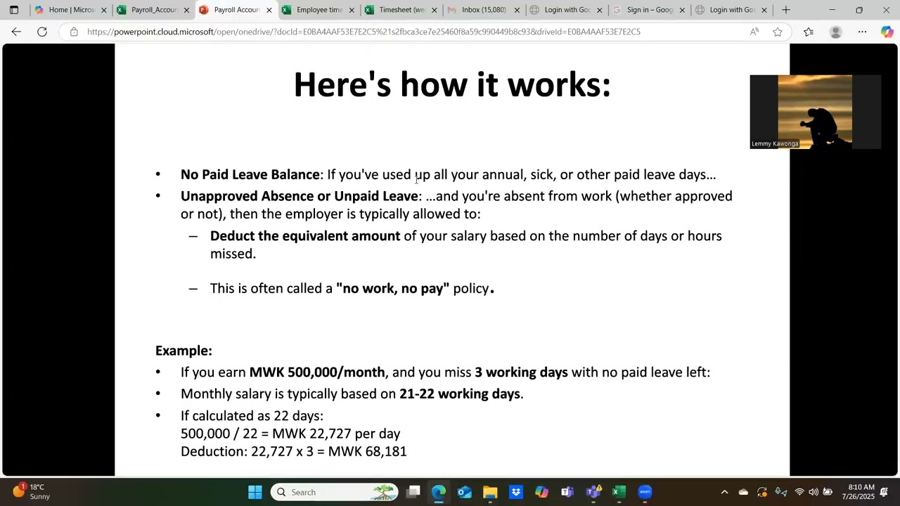 Payroll Time Tracking, Excel Timesheet