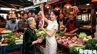 灰姑娘只因為幫老太搶了一公斤特價豬肉，竟然被送了個帥哥老公！以為他只是個窮小夥，誰知他竟是頂級權貴，把她寵成豪門裡的小公主！#CEO#Cinderella#甜劇#霸總#甜寵#盲盒老公