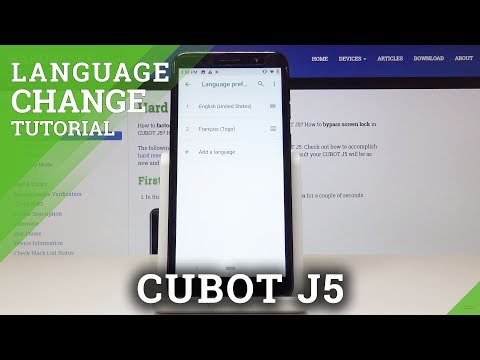How to Change Language in CUBOT J5 - Language Settings