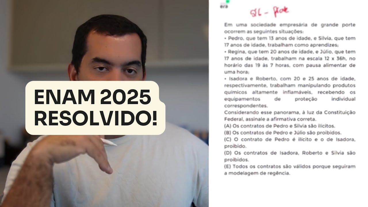 ENAM 2025.1: As 4 Questões de Dir. Constitucional do Trabalho RESOLVIDAS!
