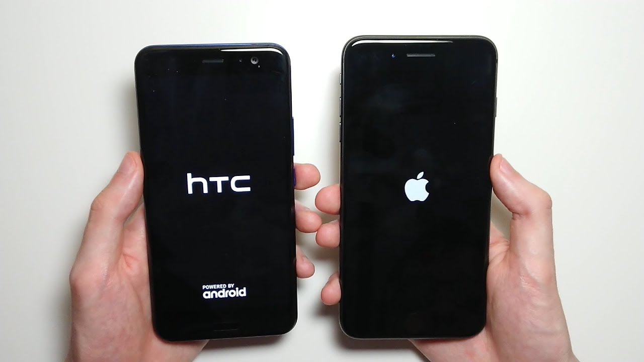 iPhone 8 Plus vs HTC U11 Speed Test!