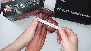 Lovetoy XXL dual layered silicone nature c0ck dild