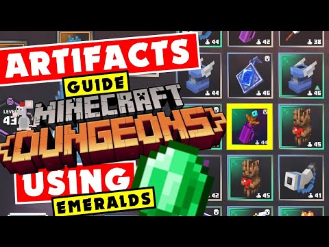 Jade PG - MINECRAFT DUNGEONS ARTIFACTS GUIDE! What Can You Buy With 10,000 Emeralds! Best Artifact Combos!