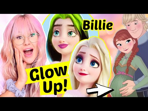 Kranke Disney GLOW Ups ⬆️ Elsa Umstyling zu Billie Eilish| ViktoriaSarina