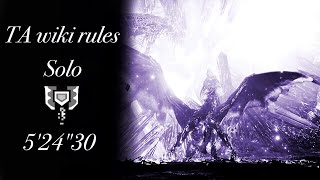 【MHW】歴戦王ゼノジーヴァ チャージアックス ソロ 5'24"30 TA wiki rules