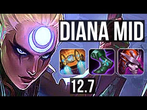 DIANA vs KAI'SA (MID) | 11 solo kills, 1400+ games, 1.6M mastery, Legendary | EUW Master | 12.7