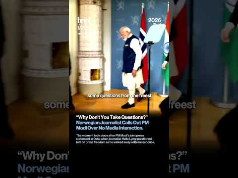 ओस्लो दौरे के दौरान नॉर्वेजियन पत्रकार ने प्रेस की स्वतंत्रता को लेकर पीएम मोदी से पूछे सवाल।
