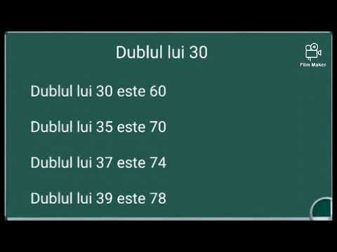 Dublul Numarului 30 , exemple exercitii matematica dublul lui 30