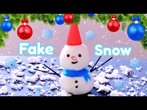 How to make fake snow | Only 2 Ingredients | Christmas Decorations Ideas | Homemade fake snow