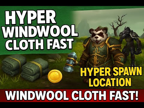INSANE Windwool Cloth Farm! 💰 Hyper Spawn Location in Mists of Pandaria (Fast Gold & Cloth!)