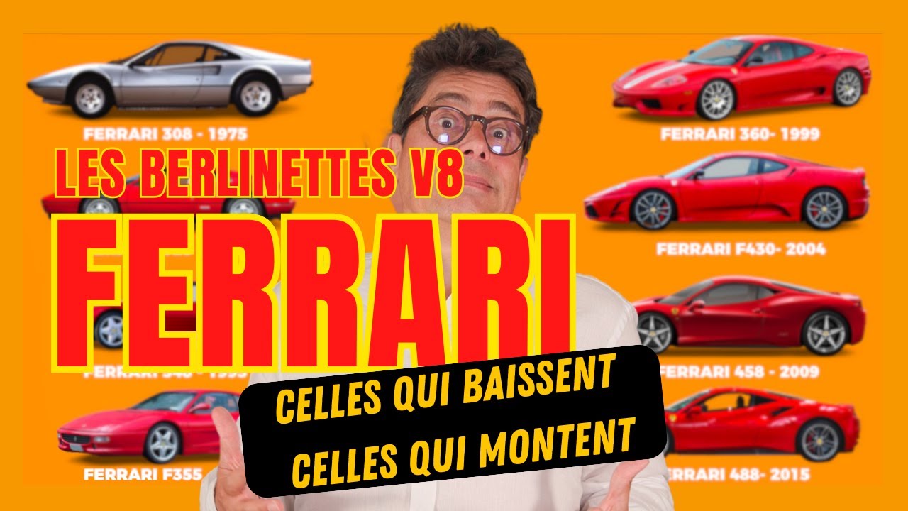 Le marché des berlinettes V8 Ferrari : Celles qui baissent, celles qui montent