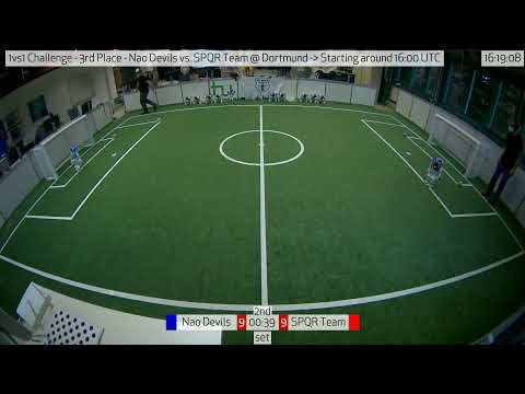 1vs1 Challenge - 3rd Place - Nao Devils vs. SPQR Team @ Dortmund