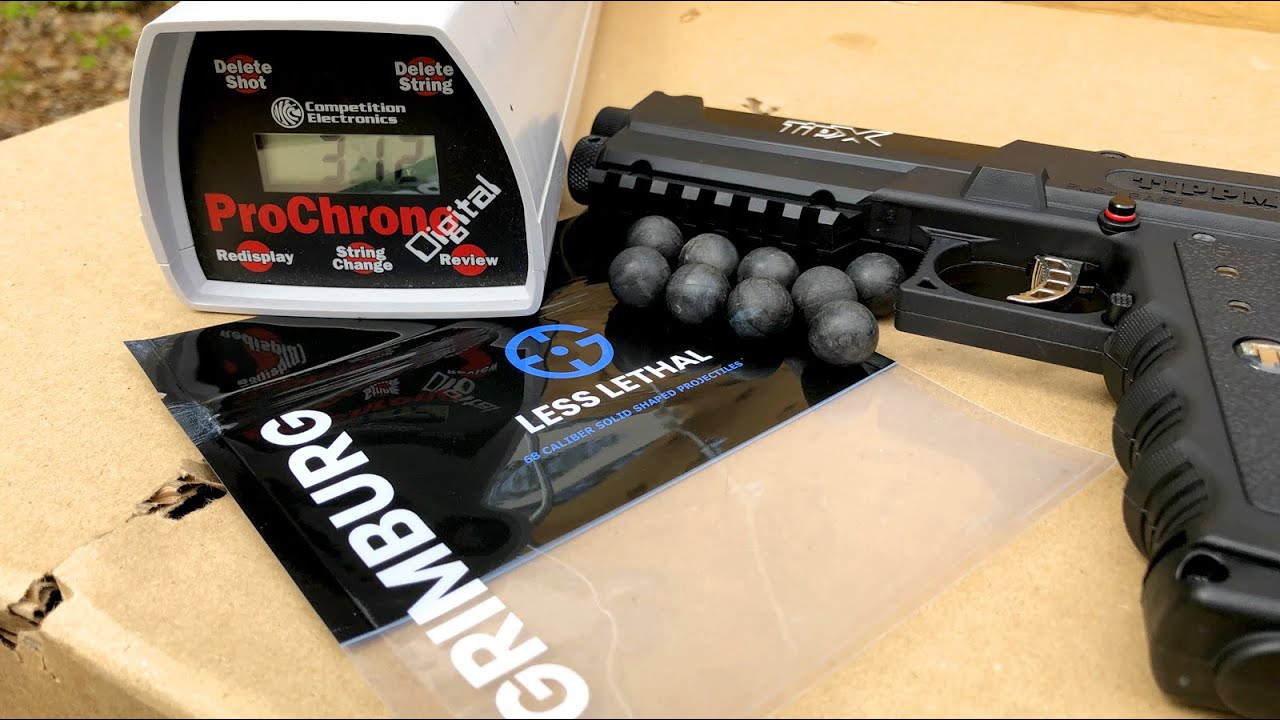 Tippmann TiPX with Grimburg JUL Less Lethal Projectiles