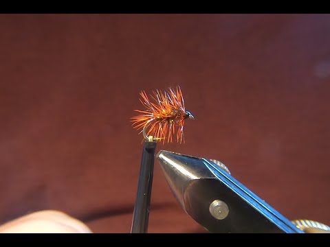 Hot Orange Griffith Gnat. 1080p HD Fly Tying