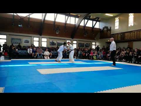 Open men's lightweight semi final NZ kyokushin nationals 2017