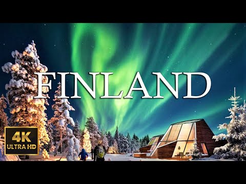 FLYING OVER FINLAND [4K Ultra HD] - Scenic Relaxation Film With Inspiring Music