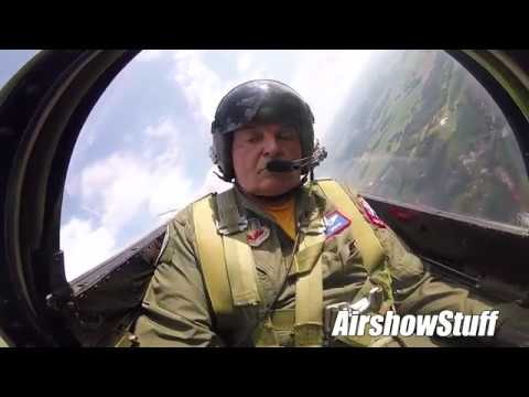 P-51 Cockpit Cam - Aerobatics and F-22 Heritage Flight