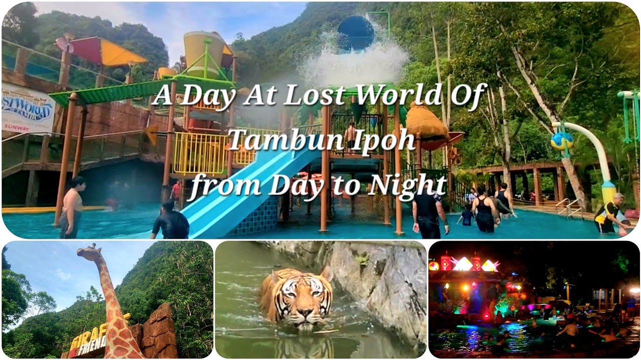 Ipoh Lost World of Tambun DAY & NIGHT Experience.Full Vlog Malaysia Hot Springs, Theme Park Fun!