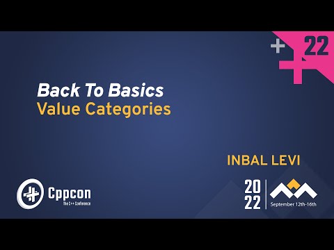 Back to Basics: Master C++ Value Categories With Standard Tools - Inbal Levi - CppCon 2022